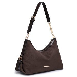 7195 Retro Hobo Bag Trendy Shoulder Purse Multi-Pocket Handbags Tote